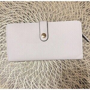 LODIS Genuine Leather Iris Skinny Wallet Snap Closure ID RFDI Protection